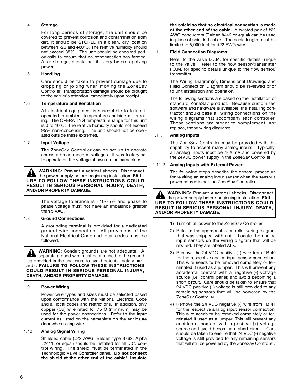 Bell & Gossett S14333 Technologic 5500 Series ZoneSav Controller User Manual | Page 6 / 38