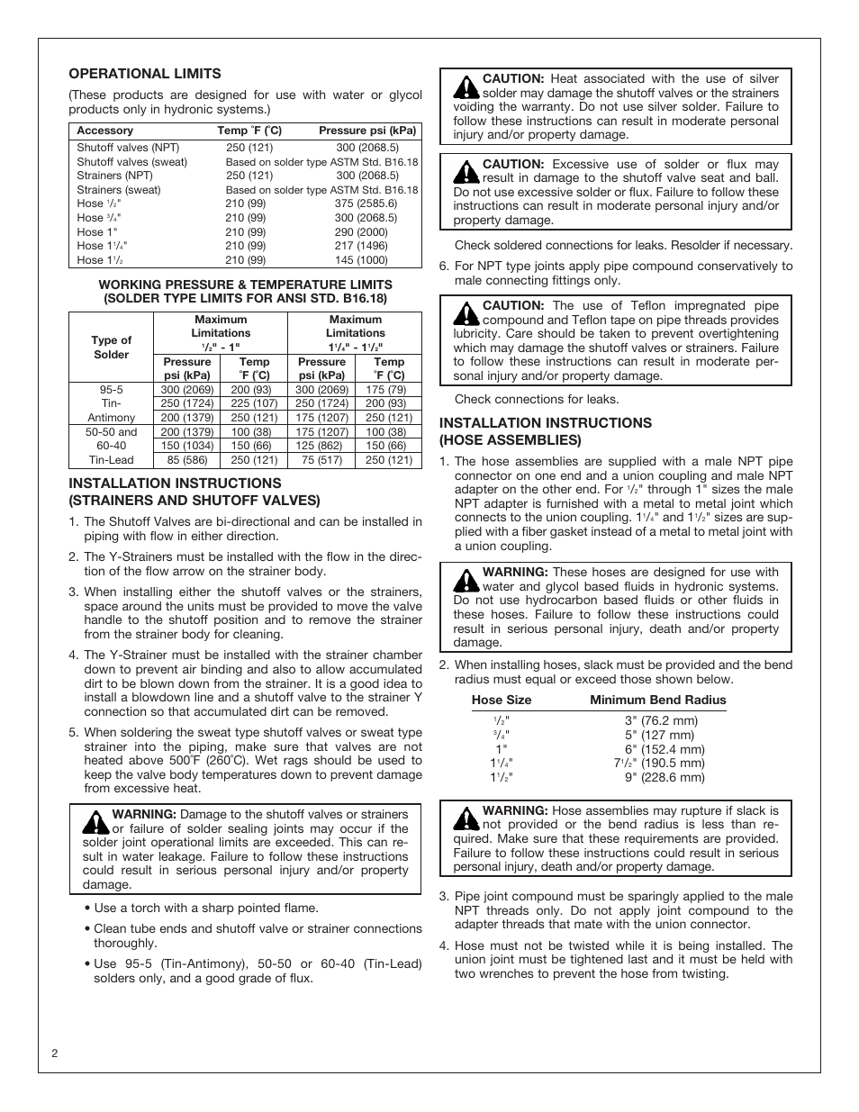 Bell & Gossett V51019 ISO-FLO Accessories User Manual | Page 2 / 4