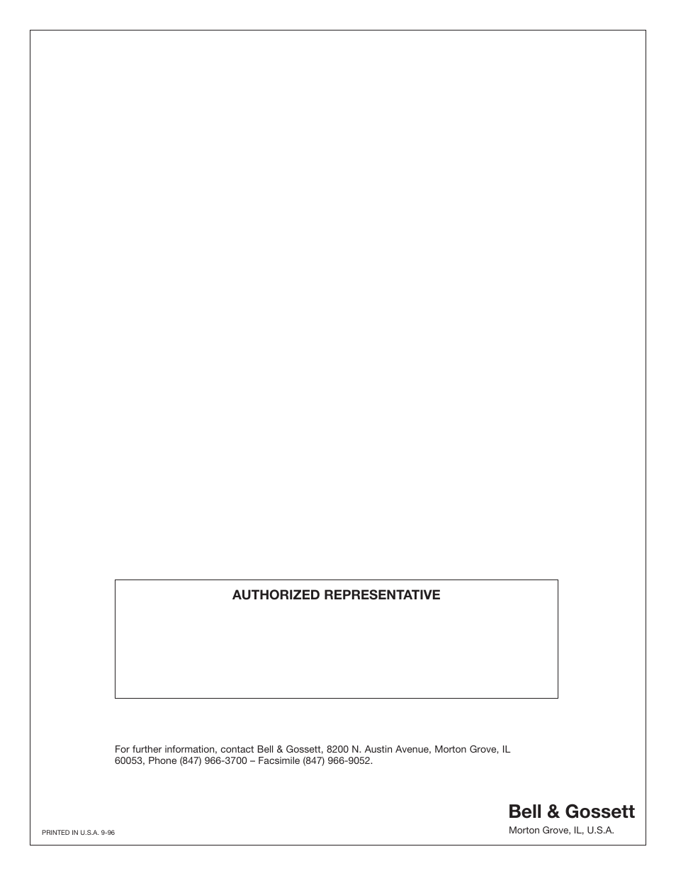 Bell & gossett | Bell & Gossett V51019 ISO-FLO Accessories User Manual | Page 4 / 4