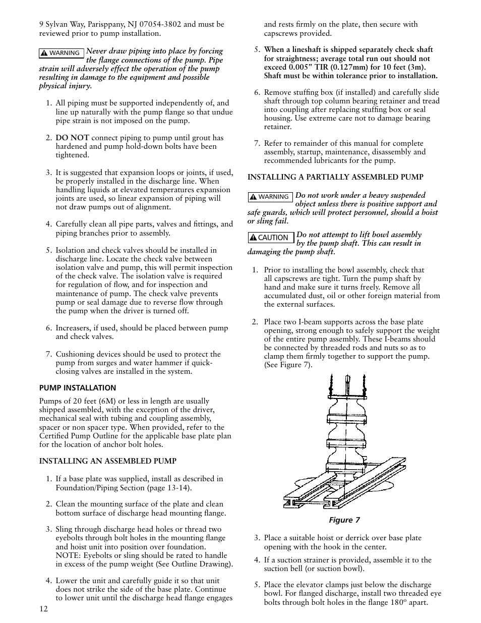 Xylem VTP2006 Series VTP – Vertical Turbine Pumps User Manual | Page 12 / 70