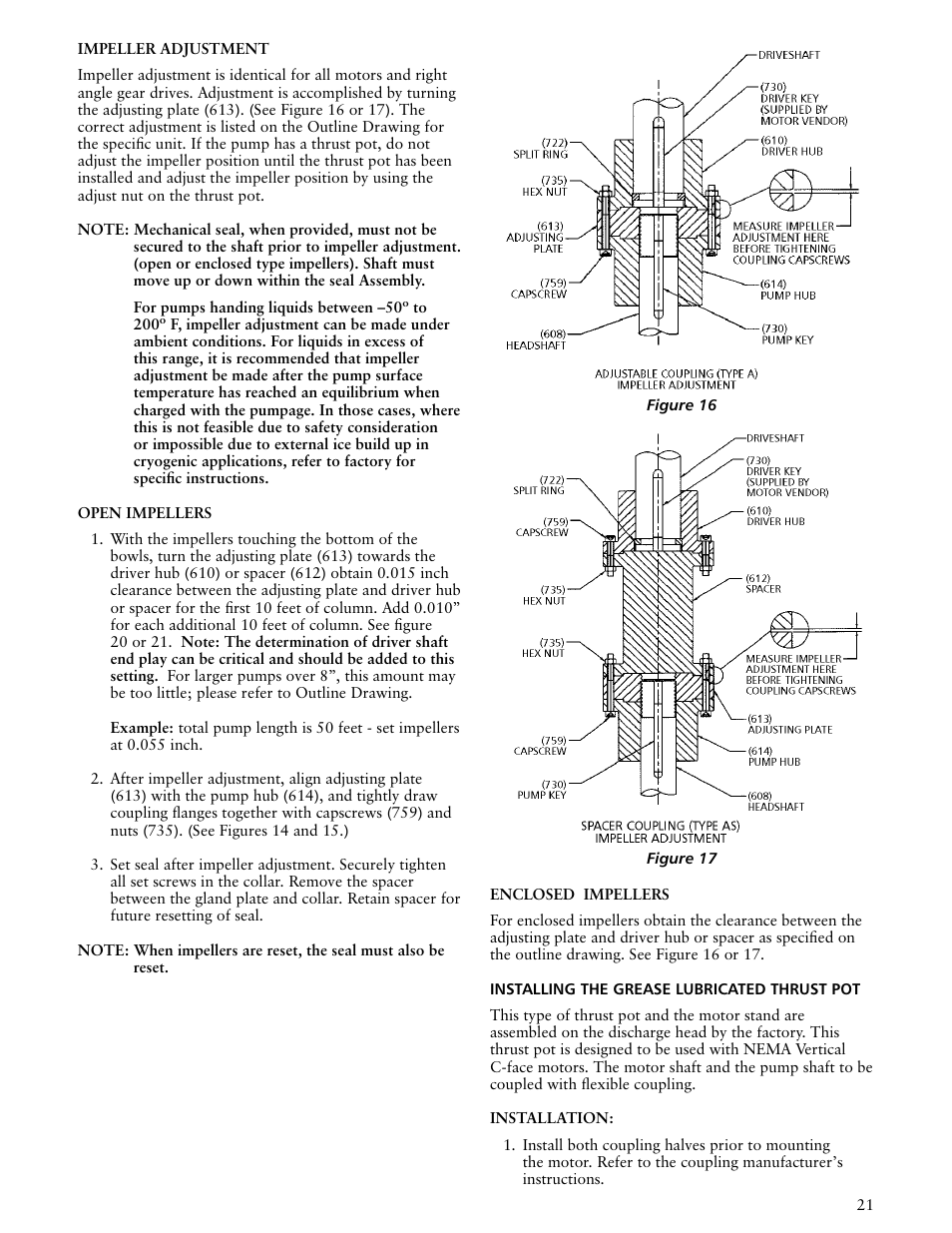 Xylem VTP2006 Series VTP – Vertical Turbine Pumps User Manual | Page 21 / 70