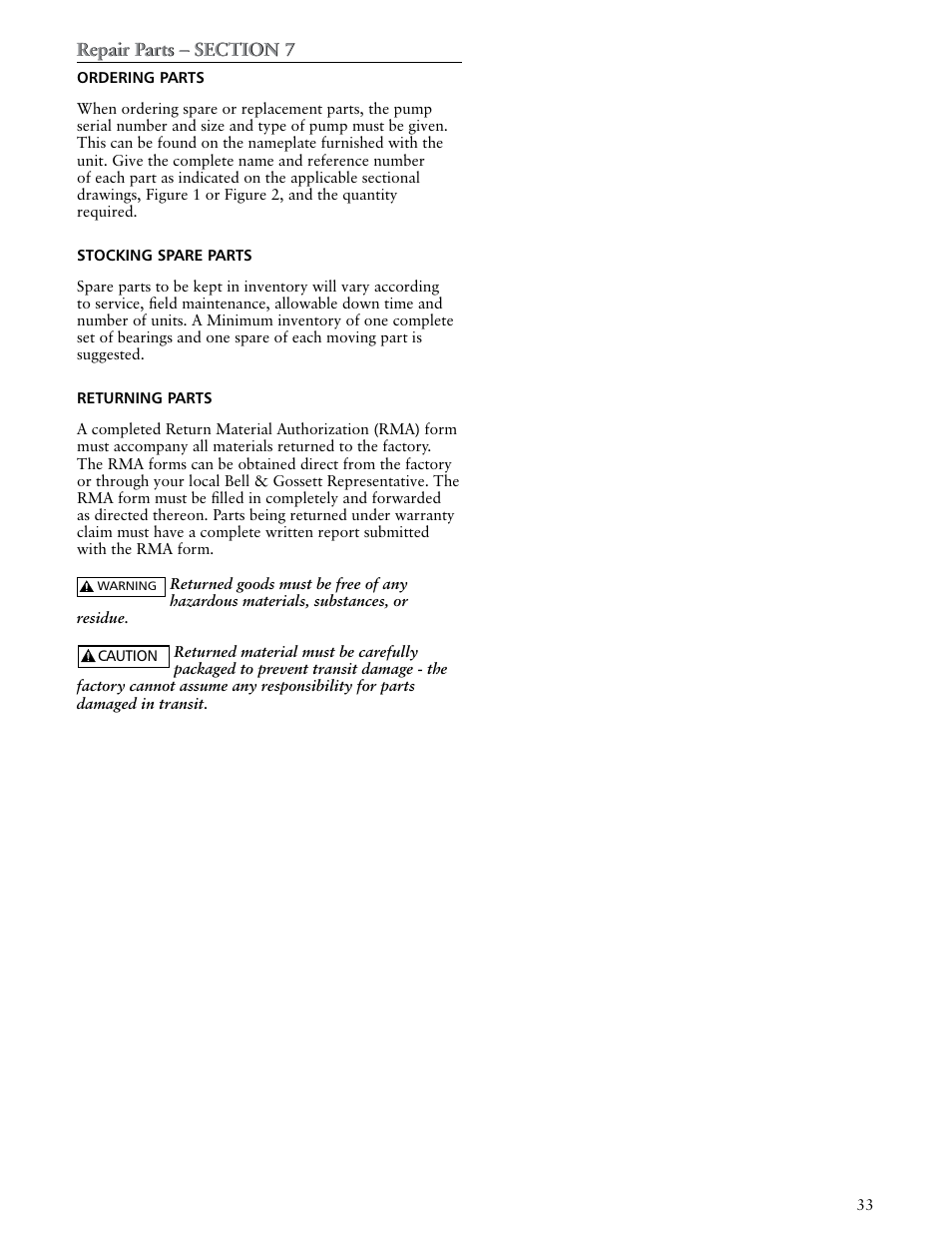 Xylem VTP2006 Series VTP – Vertical Turbine Pumps User Manual | Page 33 / 70
