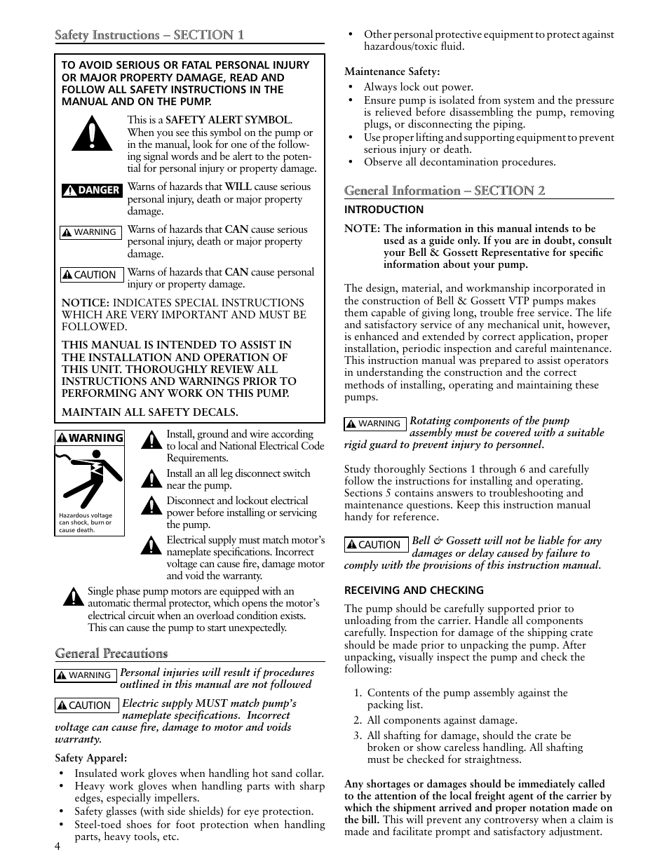 Xylem VTP2006 Series VTP – Vertical Turbine Pumps User Manual | Page 4 / 70