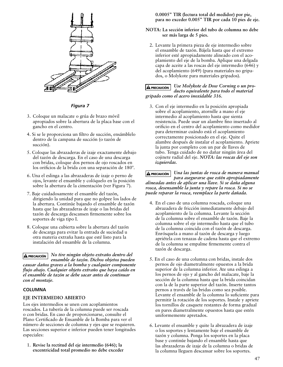 Xylem VTP2006 Series VTP – Vertical Turbine Pumps User Manual | Page 47 / 70