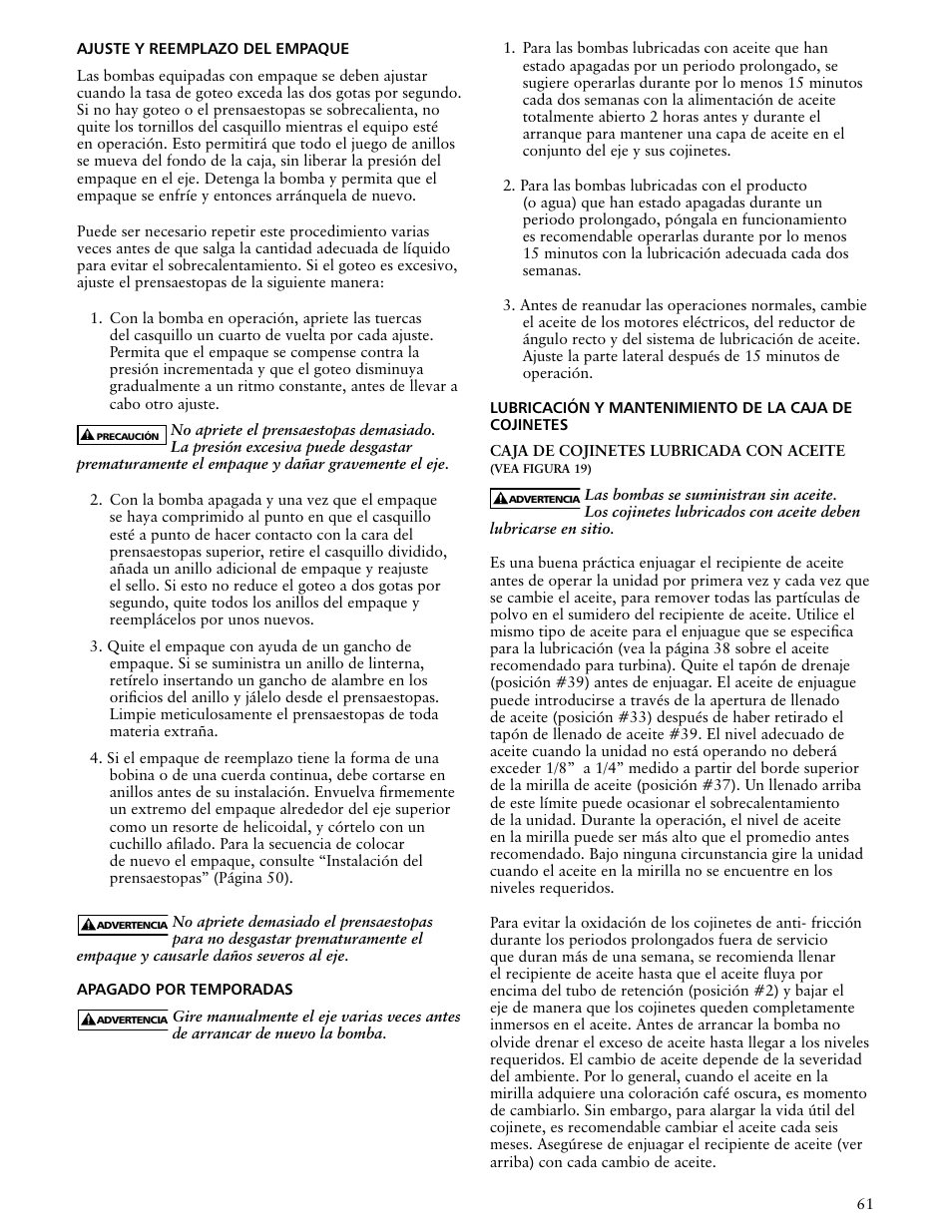 Xylem VTP2006 Series VTP – Vertical Turbine Pumps User Manual | Page 61 / 70