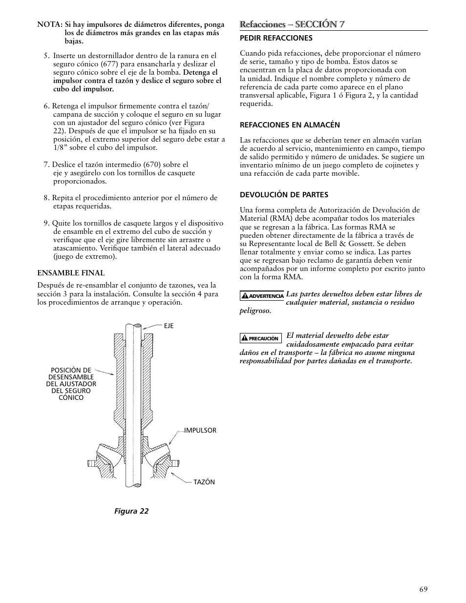 Xylem VTP2006 Series VTP – Vertical Turbine Pumps User Manual | Page 69 / 70