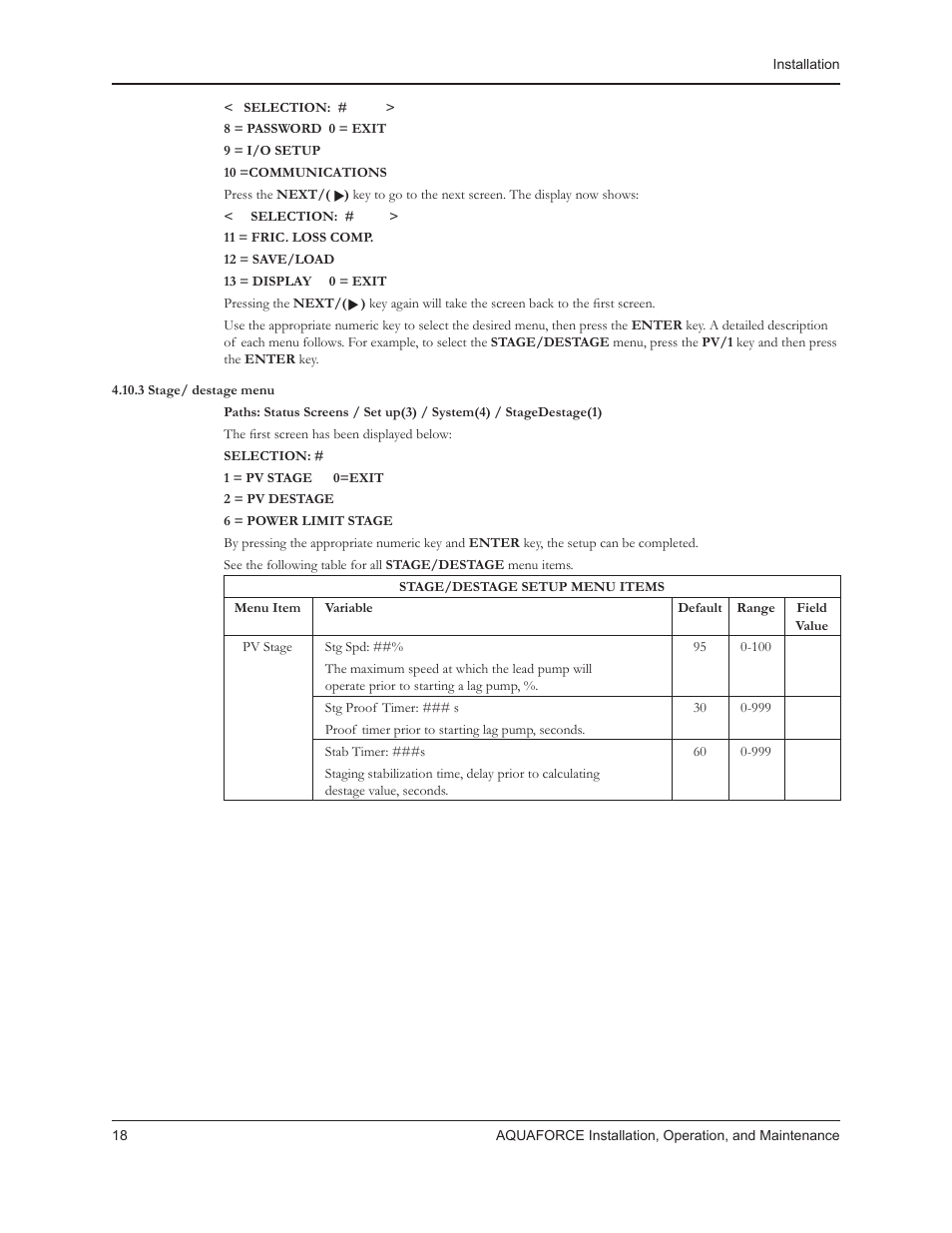 Xylem 10 001 262R5 AquaForce Pump Controller User Manual | Page 24 / 64