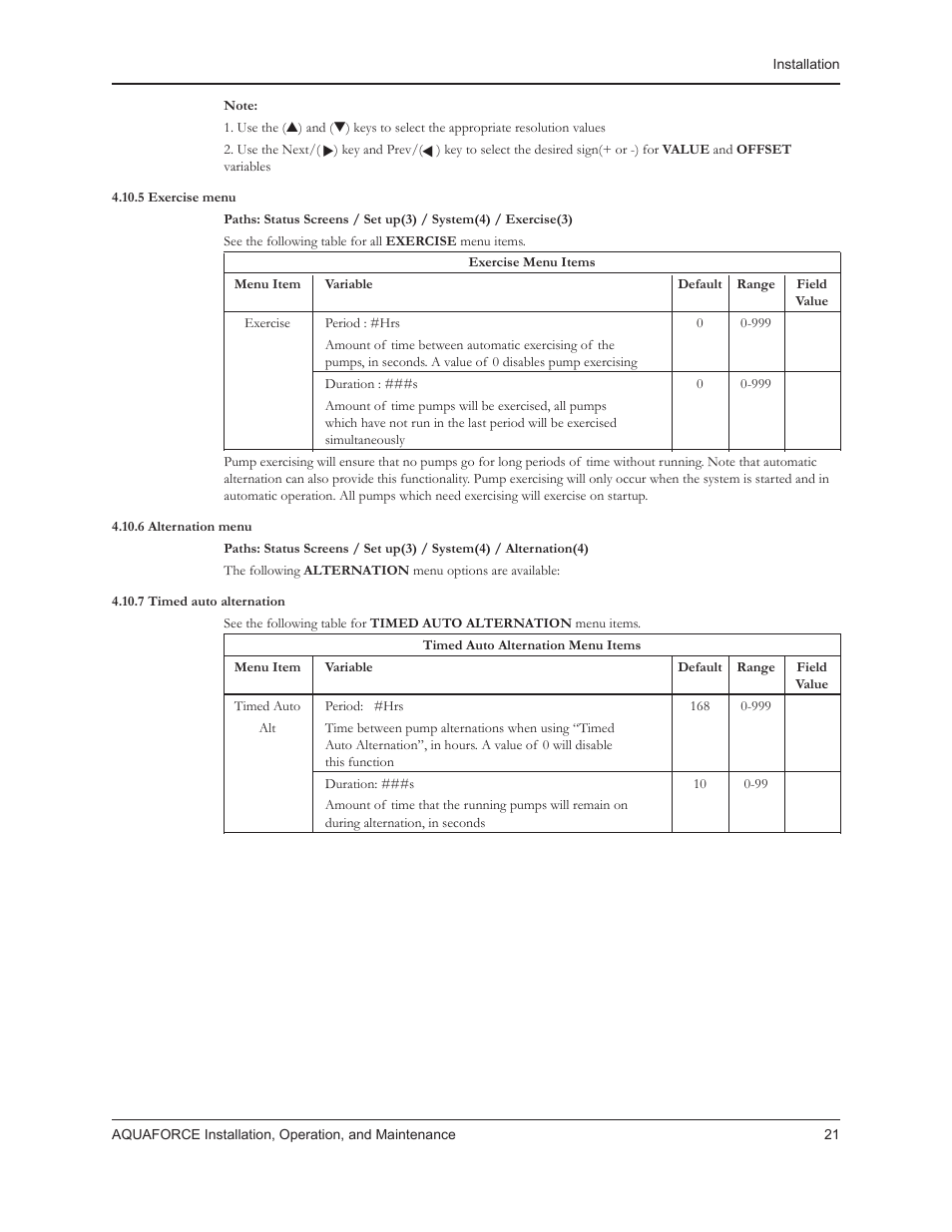 Xylem 10 001 262R5 AquaForce Pump Controller User Manual | Page 27 / 64