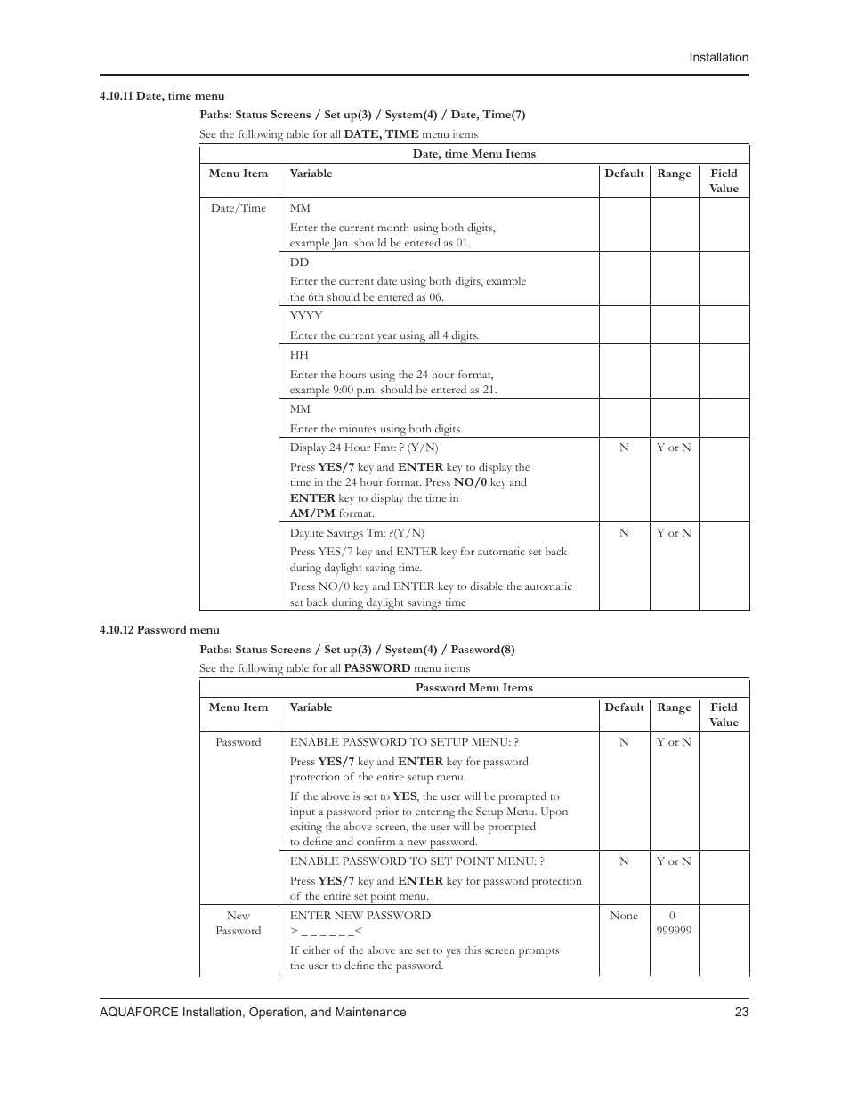 Xylem 10 001 262R5 AquaForce Pump Controller User Manual | Page 29 / 64