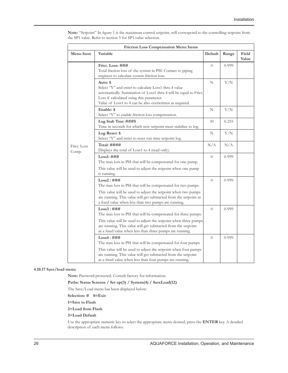 Xylem 10 001 262R5 AquaForce Pump Controller User Manual | Page 32 / 64