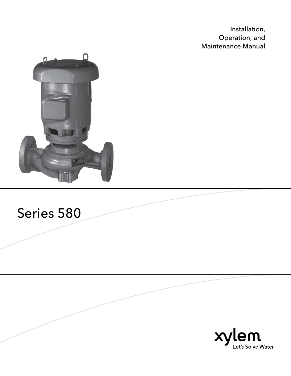 Xylem 580-IM Marlow Series 580 User Manual | 24 pages