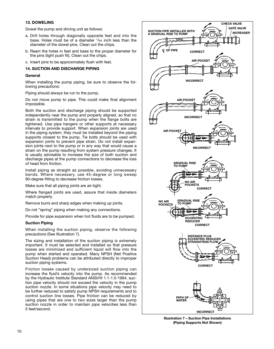 Xylem AC5659A G&L Pumps Series A-C 8100 Base Mounted Centrifugal Pumps User Manual | Page 10 / 32