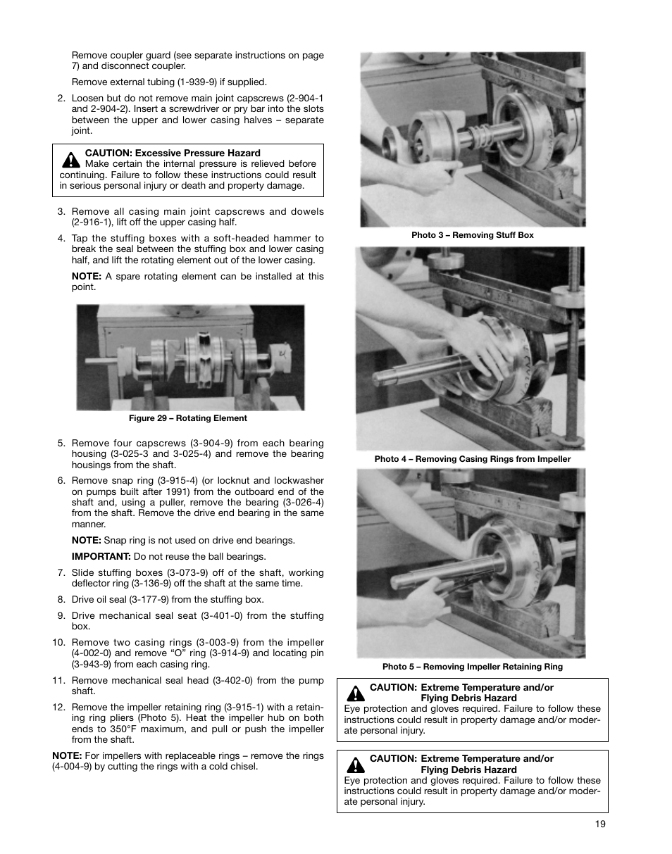 Xylem AC5659A G&L Pumps Series A-C 8100 Base Mounted Centrifugal Pumps User Manual | Page 19 / 32