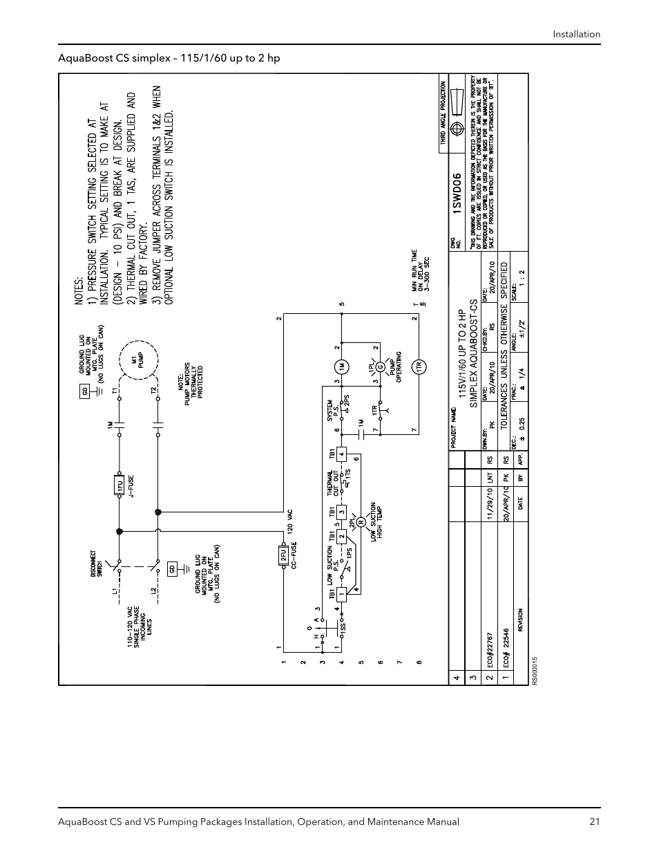 Xylem AquaBoost CS and VS Pumping Packages User Manual | Page 23 / 48