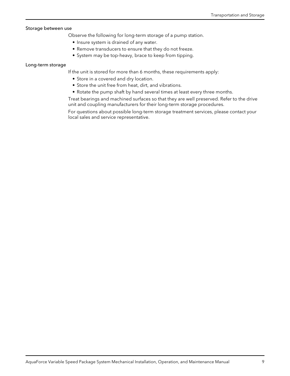 Xylem AquaForce Variable Speed Package System User Manual | Page 11 / 34