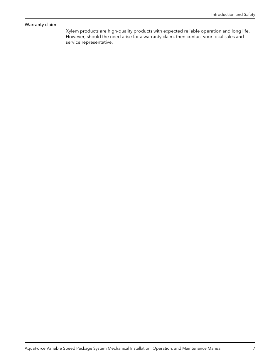 Xylem AquaForce Variable Speed Package System User Manual | Page 9 / 34