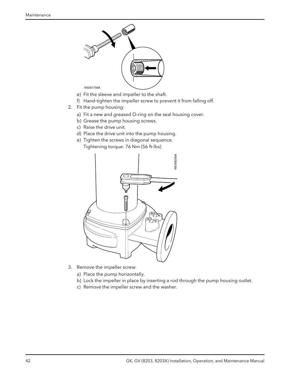 Xylem GK GV (8203, 8203X) User Manual | Page 44 / 56