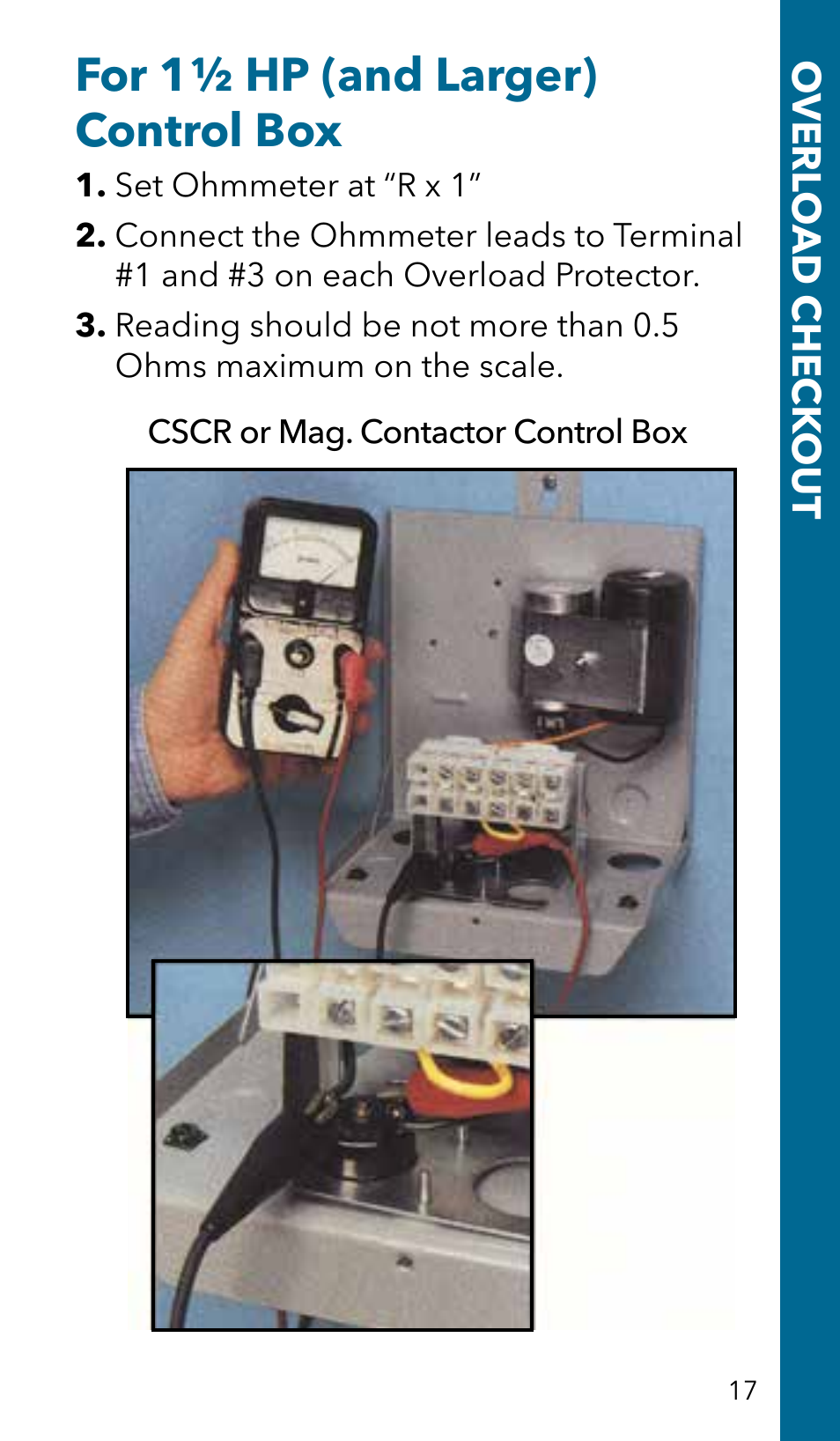 For 1½ hp (and larger) control box | Xylem GSSERVICE R2 Service Manual Submersible Pumps & Jet Pumps User Manual | Page 19 / 100