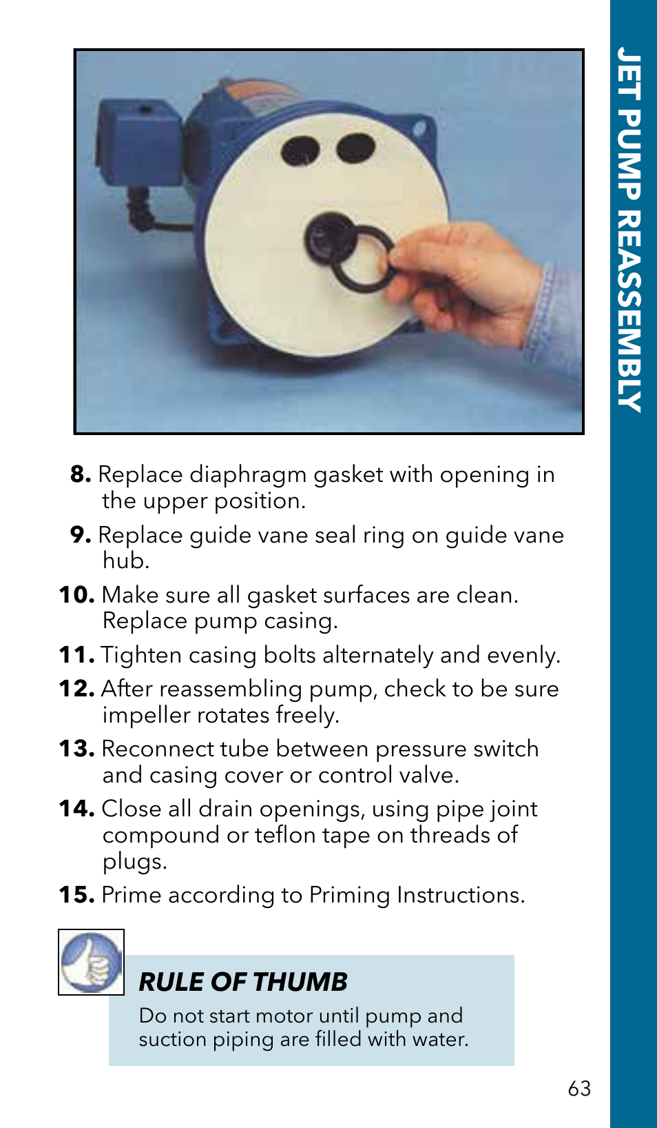 Jet pump reassembl y | Xylem GSSERVICE R2 Service Manual Submersible Pumps & Jet Pumps User Manual | Page 65 / 100