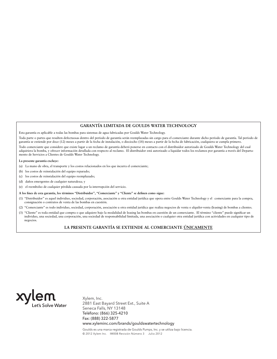Xylem IM008 R03 Model HSC User Manual | Page 14 / 24