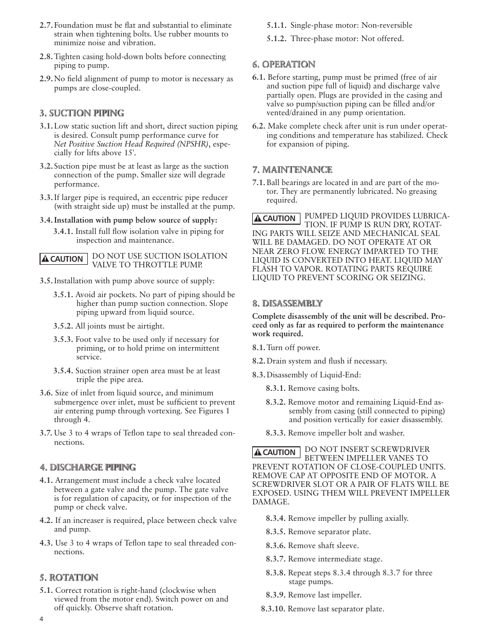 Xylem IM008 R03 Model HSC User Manual | Page 4 / 24