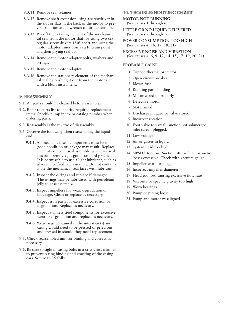 Xylem IM008 R03 Model HSC User Manual | Page 5 / 24