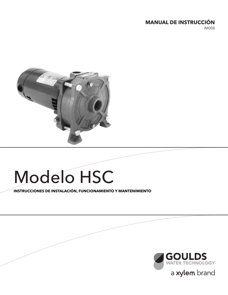 Modelo hsc | Xylem IM008 R03 Model HSC User Manual | Page 8 / 24