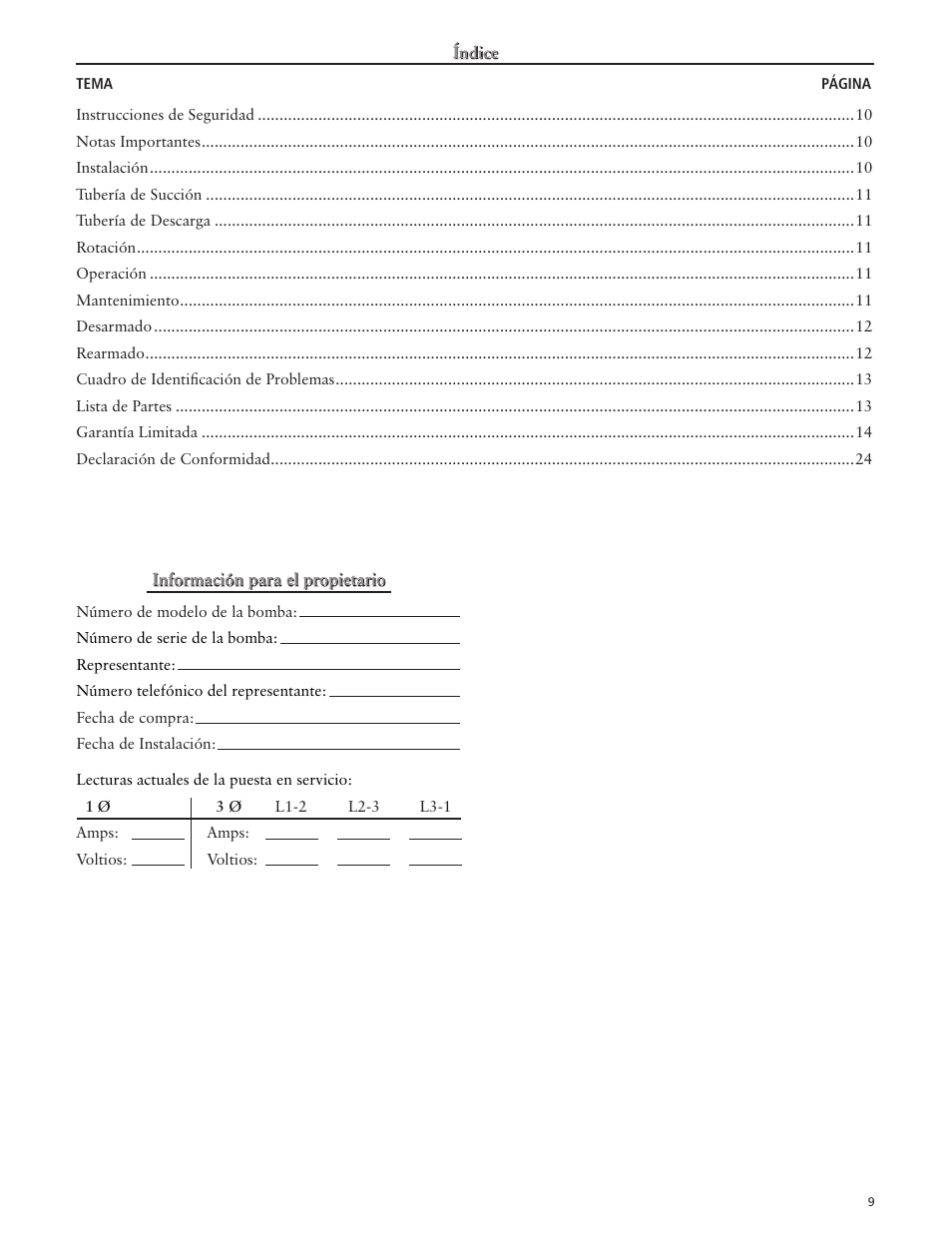 Xylem IM008 R03 Model HSC User Manual | Page 9 / 24