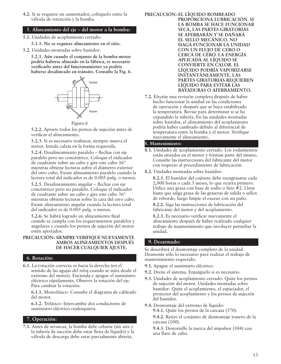 Xylem IM009 R02 Model 3657/3757 User Manual | Page 13 / 24