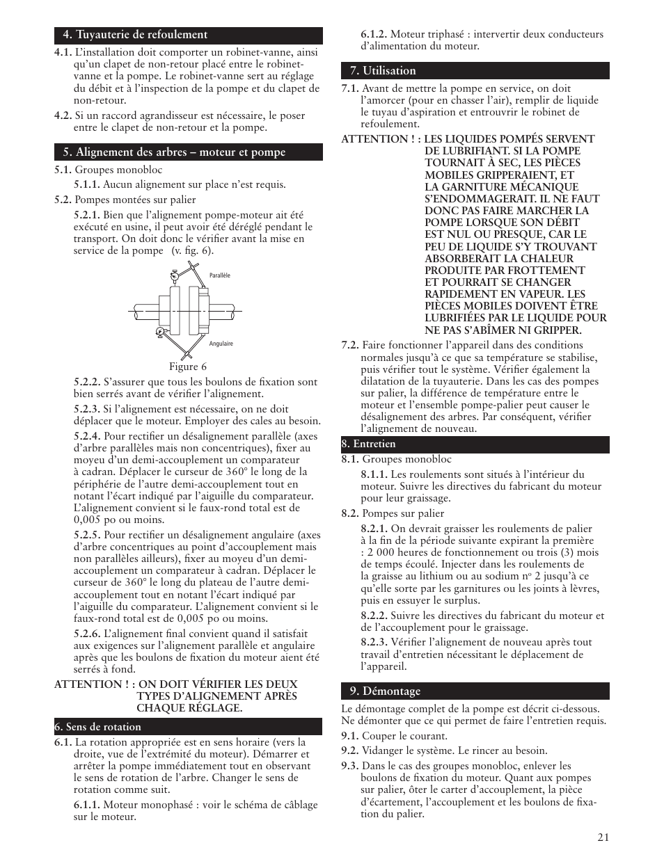Xylem IM009 R02 Model 3657/3757 User Manual | Page 21 / 24