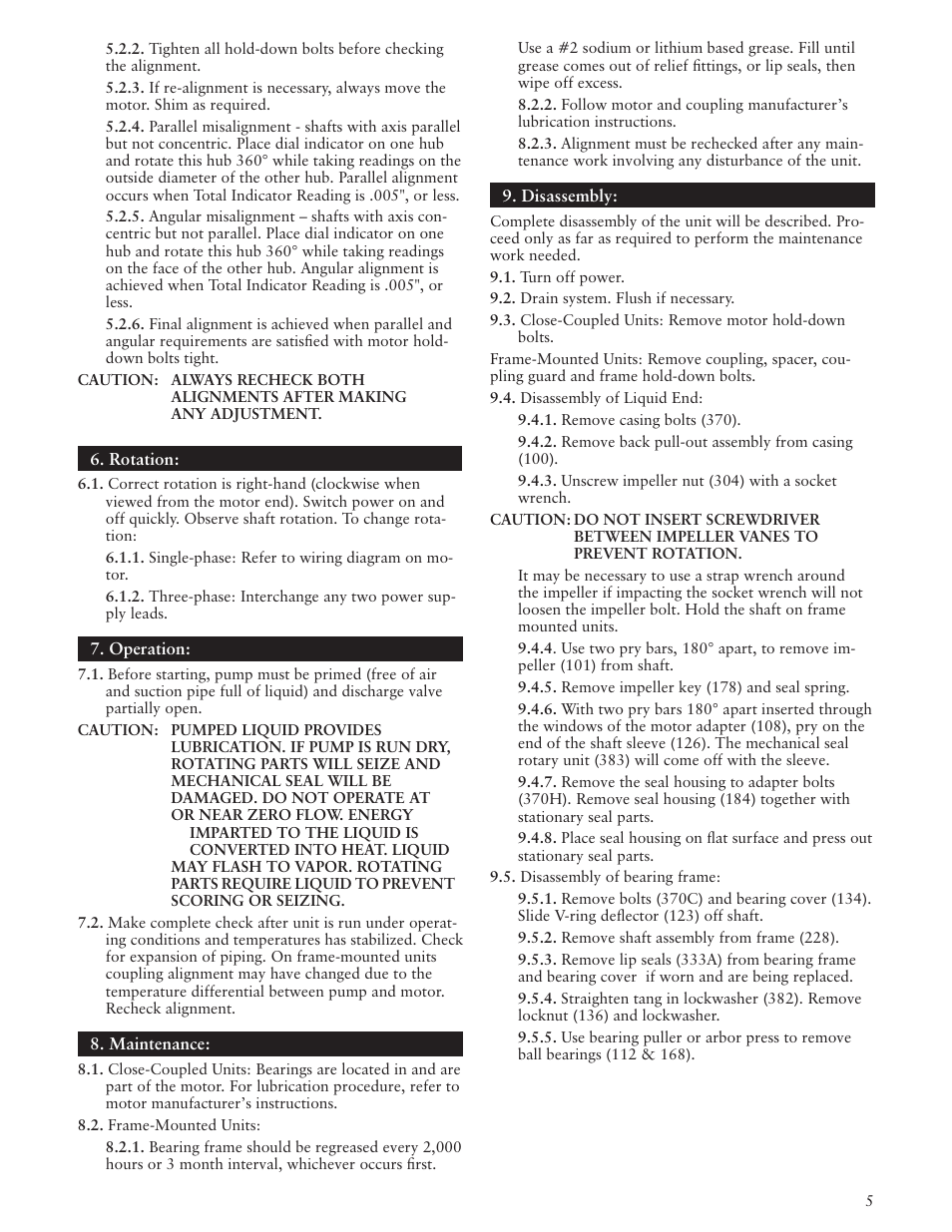 Xylem IM009 R02 Model 3657/3757 User Manual | Page 5 / 24