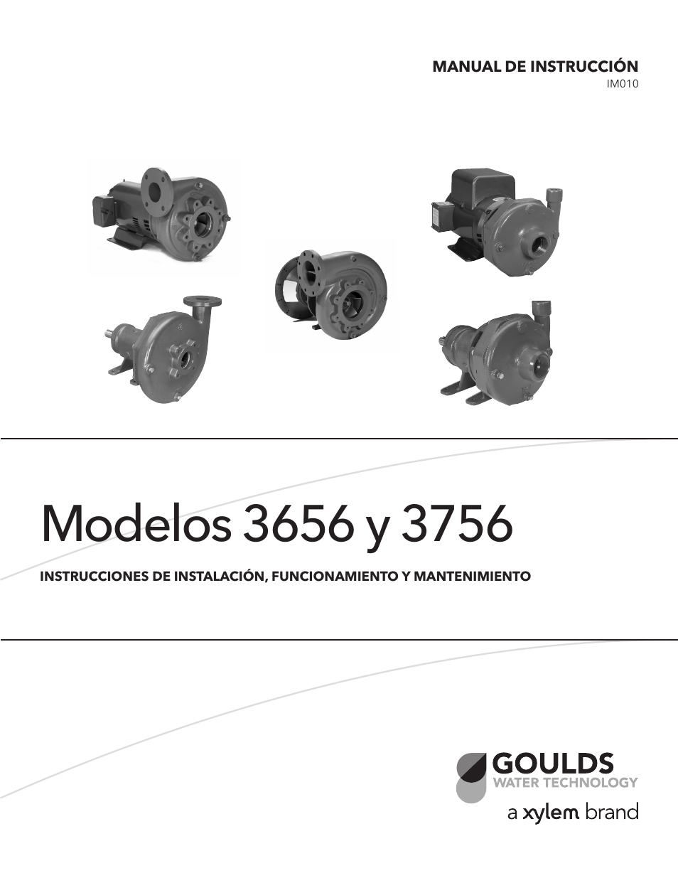 Xylem IM010 R08 Model 3656/3756 User Manual | Page 15 / 48