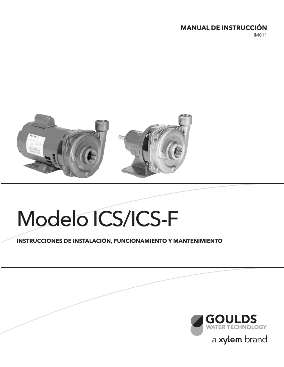 Modelo ics/ics-f | Xylem IM011 R05 Model ICS/ICS-F User Manual | Page 11 / 32