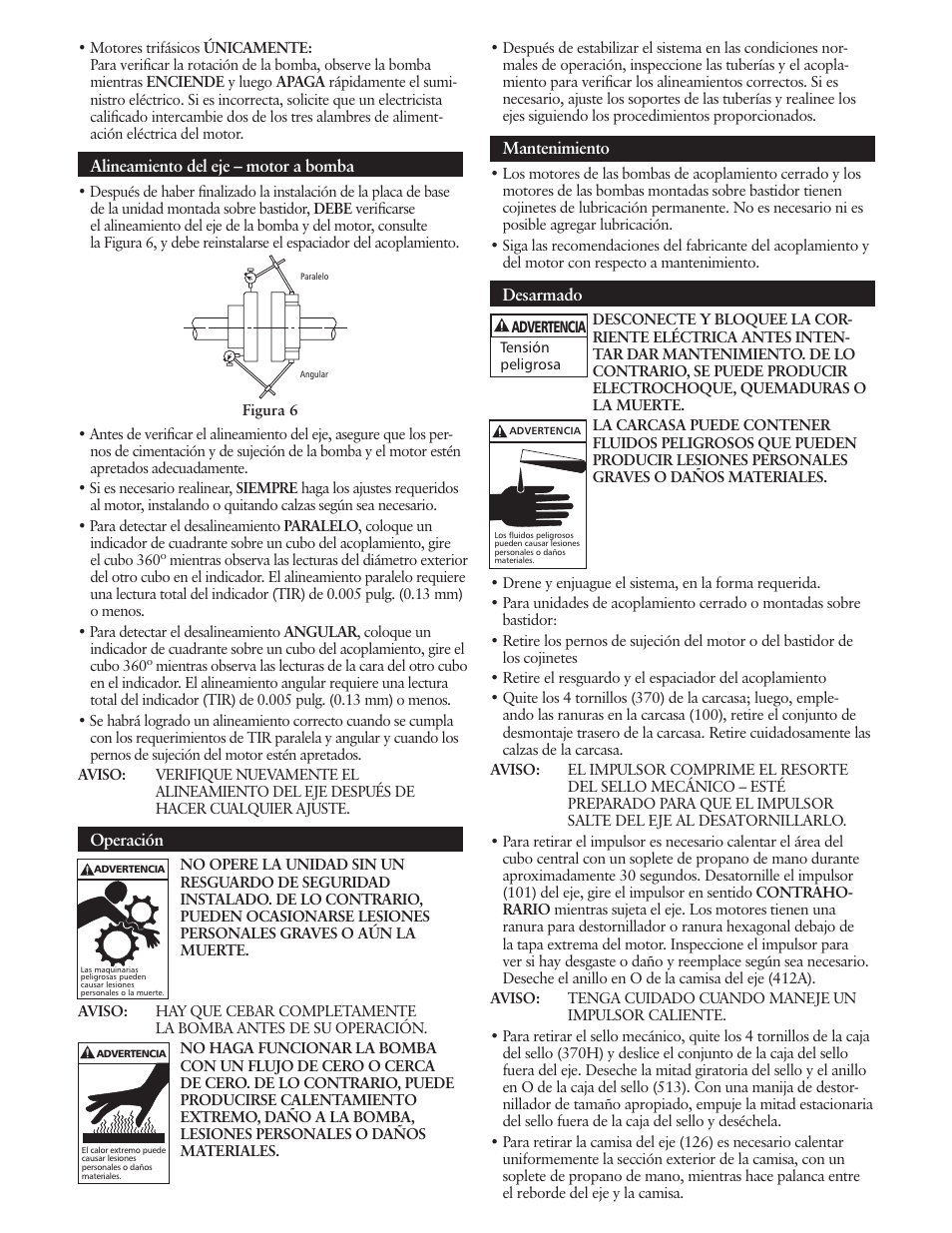 Xylem IM011 R05 Model ICS/ICS-F User Manual | Page 15 / 32