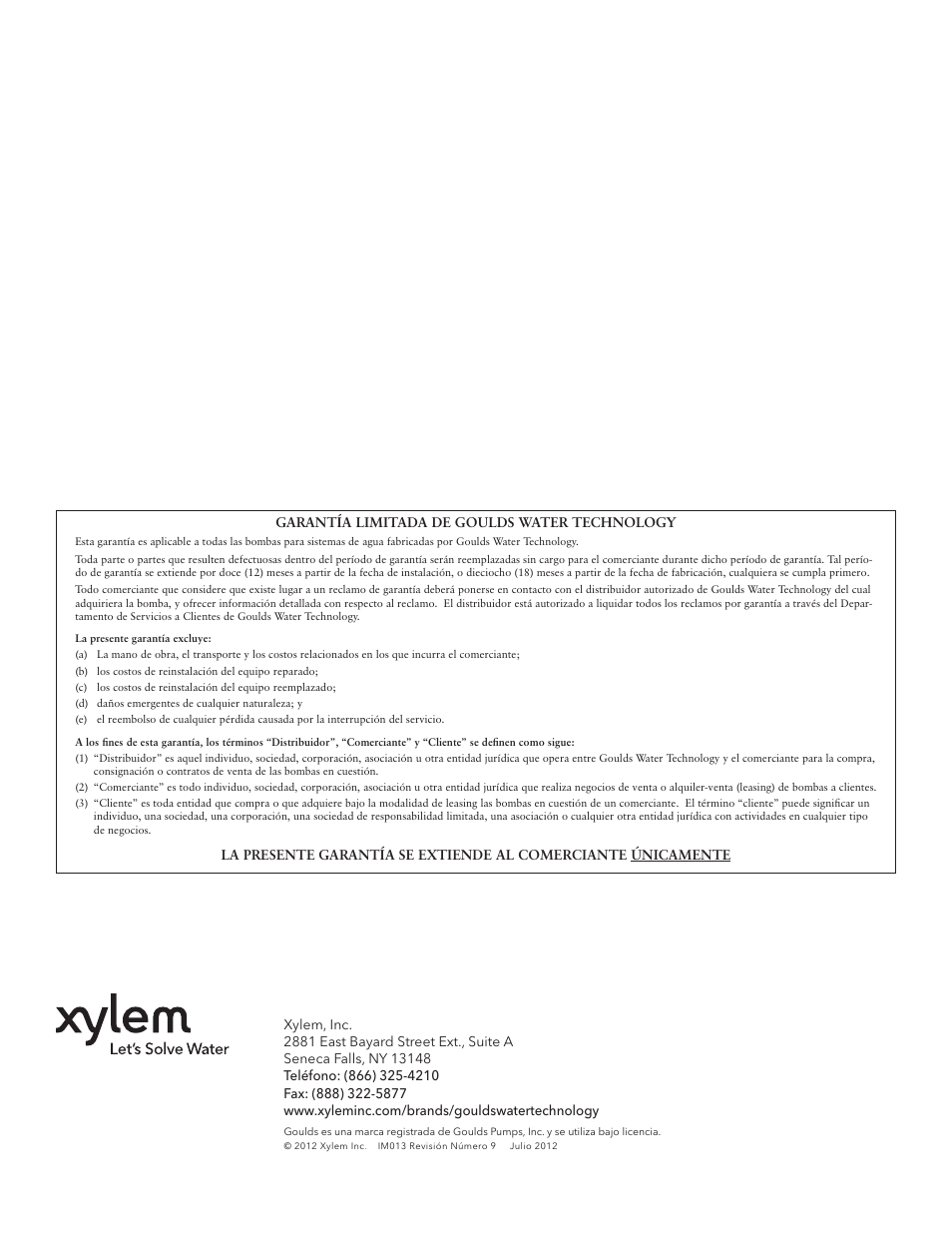 Xylem IM013 R09 Model NPE/NPE F User Manual | Page 16 / 24