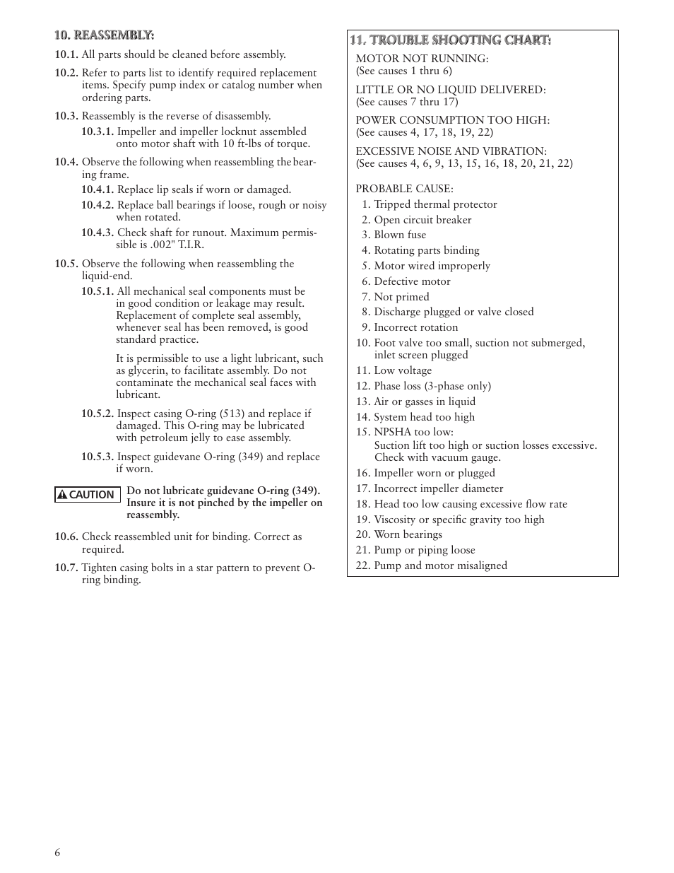 Xylem IM013 R09 Model NPE/NPE F User Manual | Page 6 / 24
