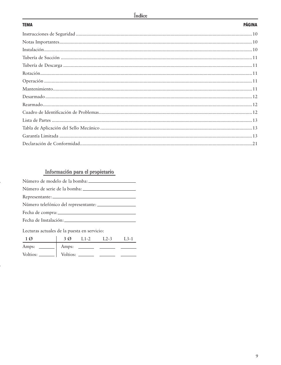 Xylem IM024 R06 Model LC User Manual | Page 9 / 24