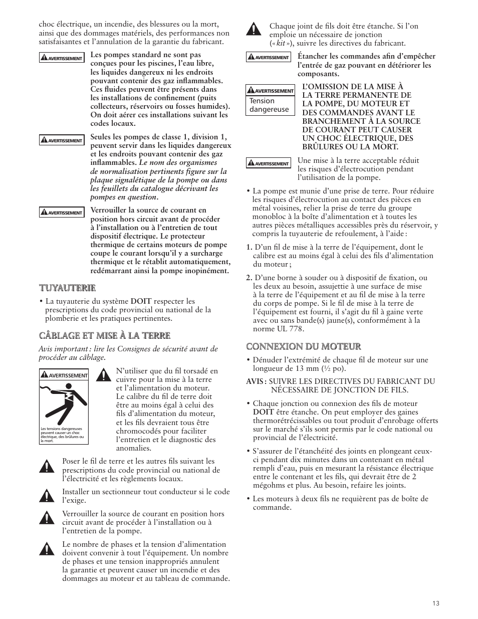 Xylem IM045 R03 High Head Effluent Pumps User Manual | Page 13 / 16