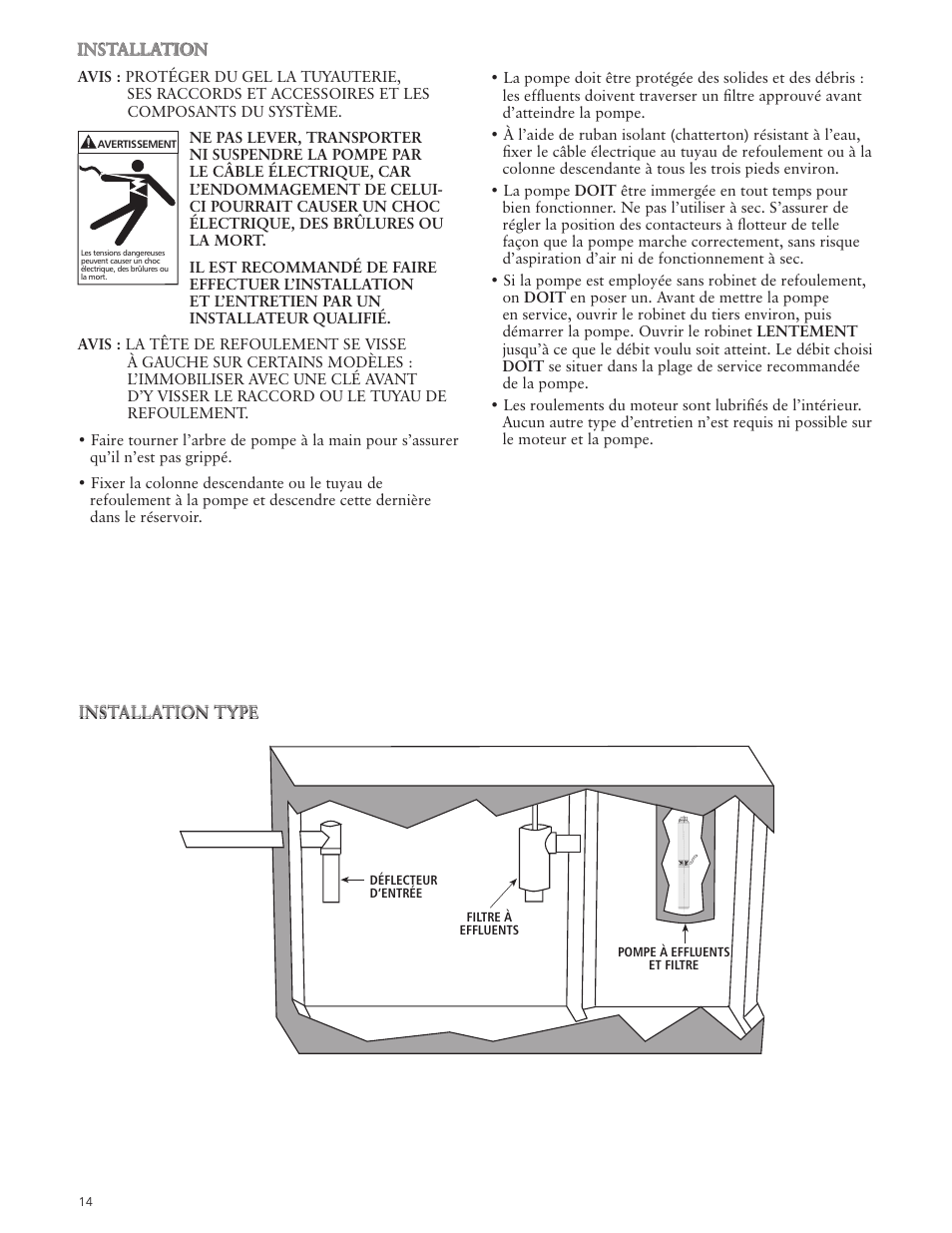 Xylem IM045 R03 High Head Effluent Pumps User Manual | Page 14 / 16