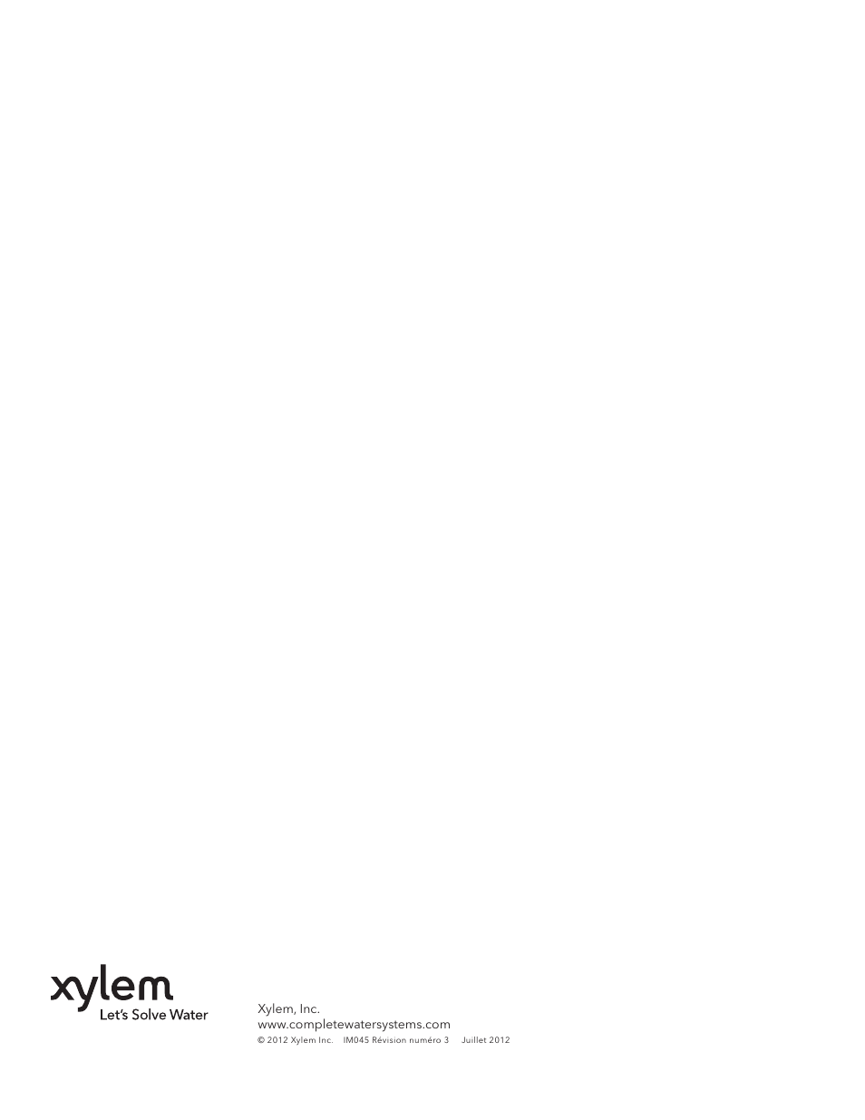Xylem IM045 R03 High Head Effluent Pumps User Manual | Page 16 / 16