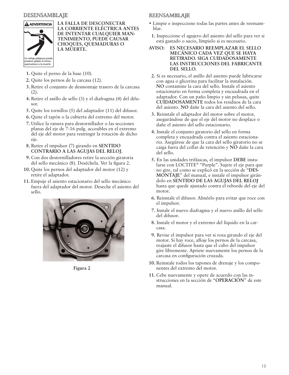 Xylem IM049 R05 IRRI-GATOR Self Priming Model GT User Manual | Page 13 / 24