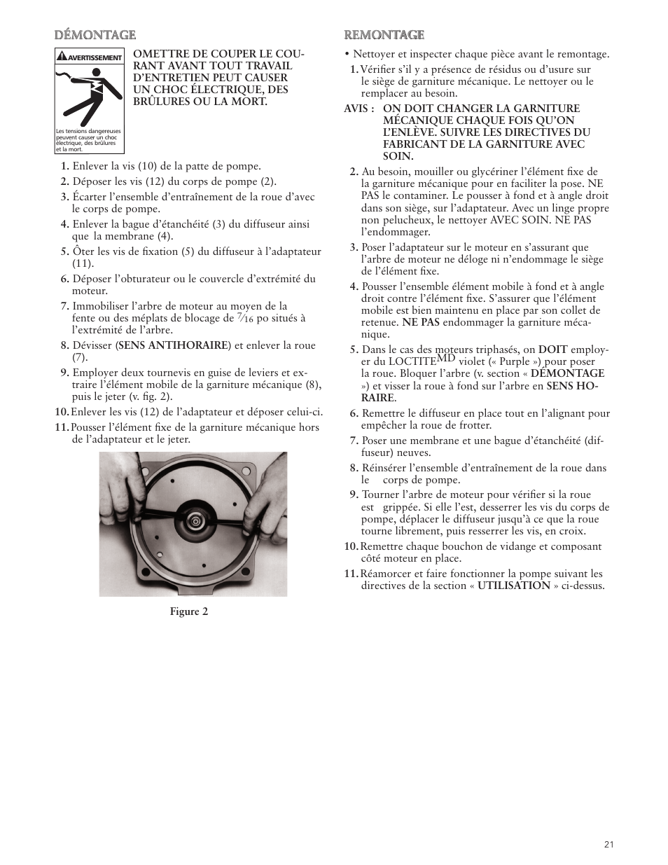 Xylem IM049 R05 IRRI-GATOR Self Priming Model GT User Manual | Page 21 / 24