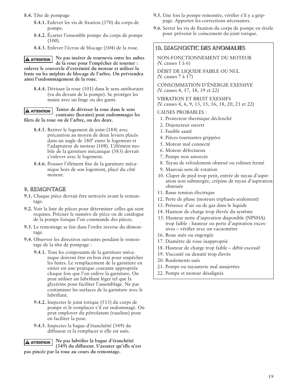 Xylem IM052 R04 Model MCS User Manual | Page 19 / 24