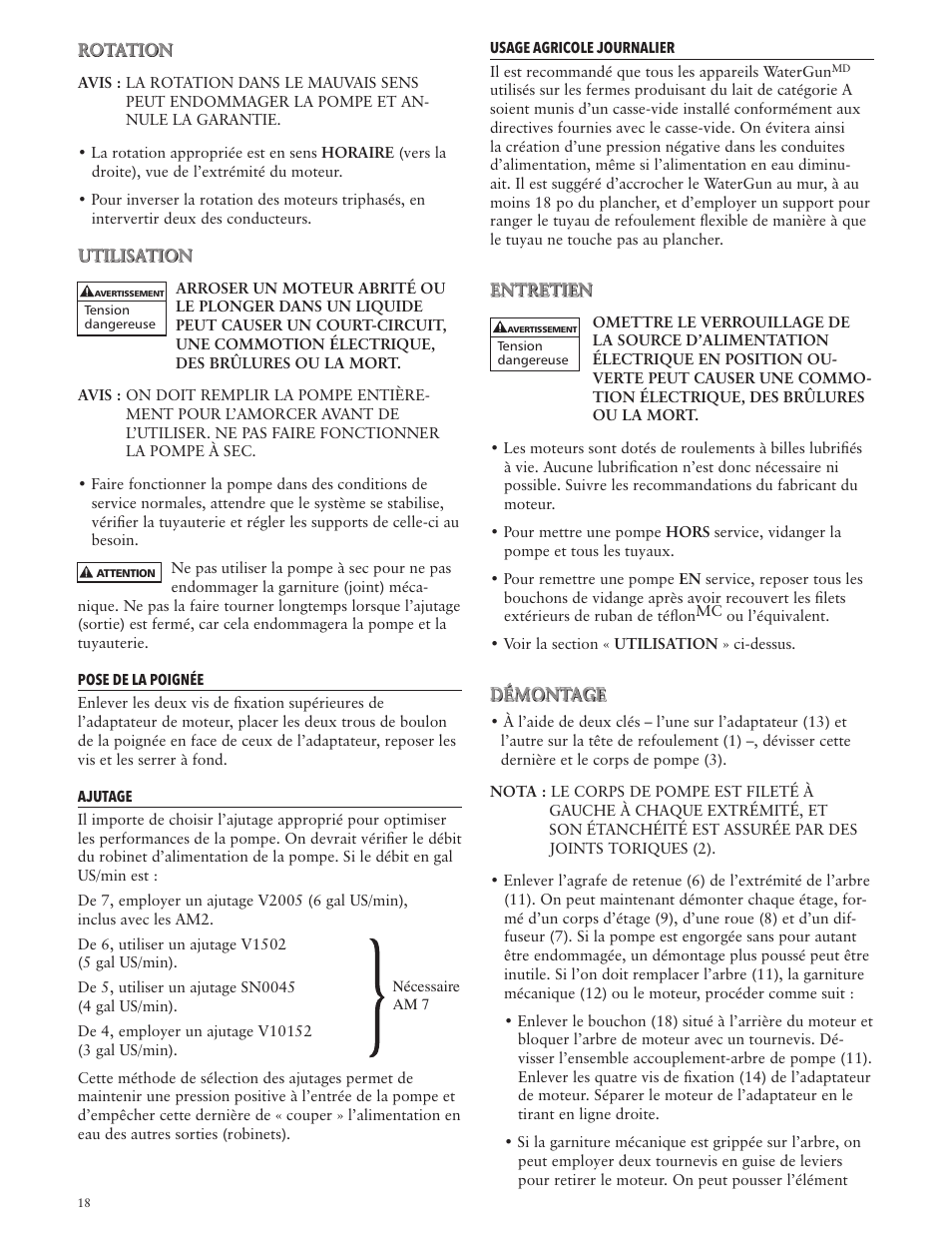 Xylem IM055 R03 MODEL GB User Manual | Page 18 / 24