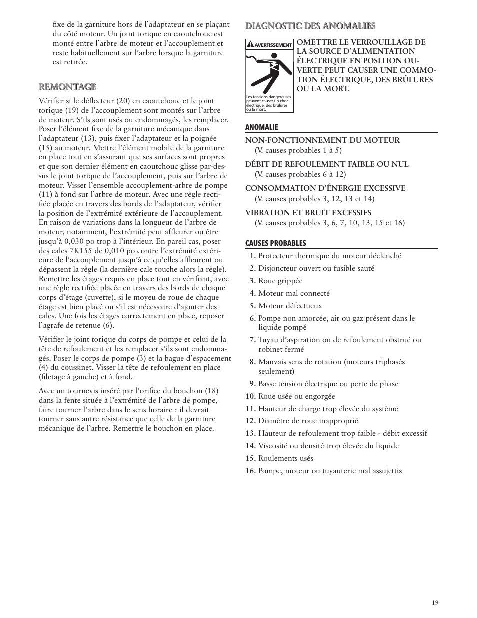 Xylem IM055 R03 MODEL GB User Manual | Page 19 / 24