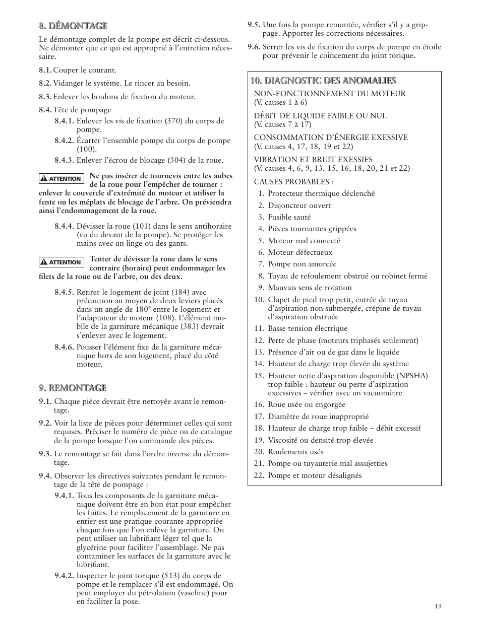 Xylem IM060 R03 Model MCC User Manual | Page 19 / 24