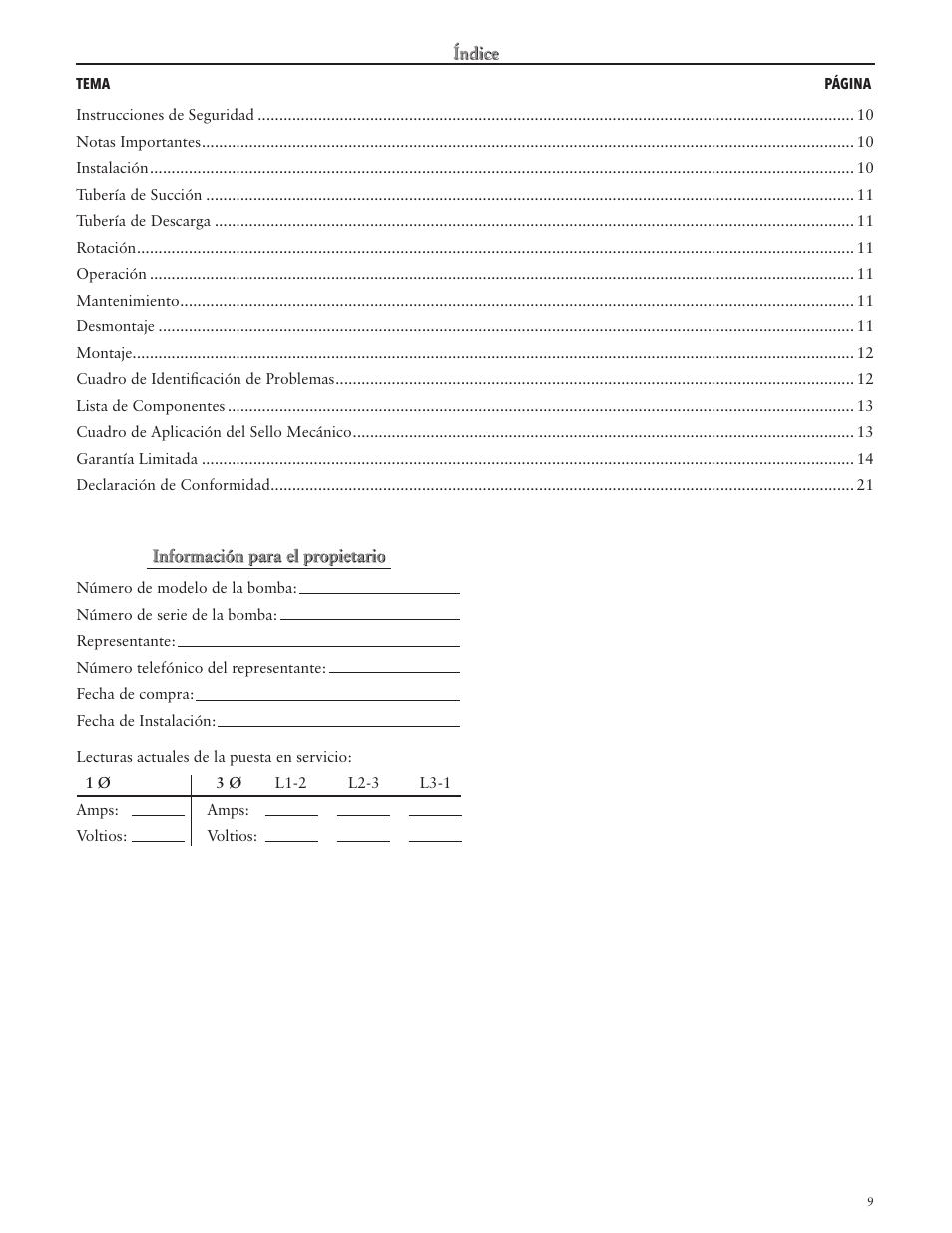 Xylem IM060 R03 Model MCC User Manual | Page 9 / 24
