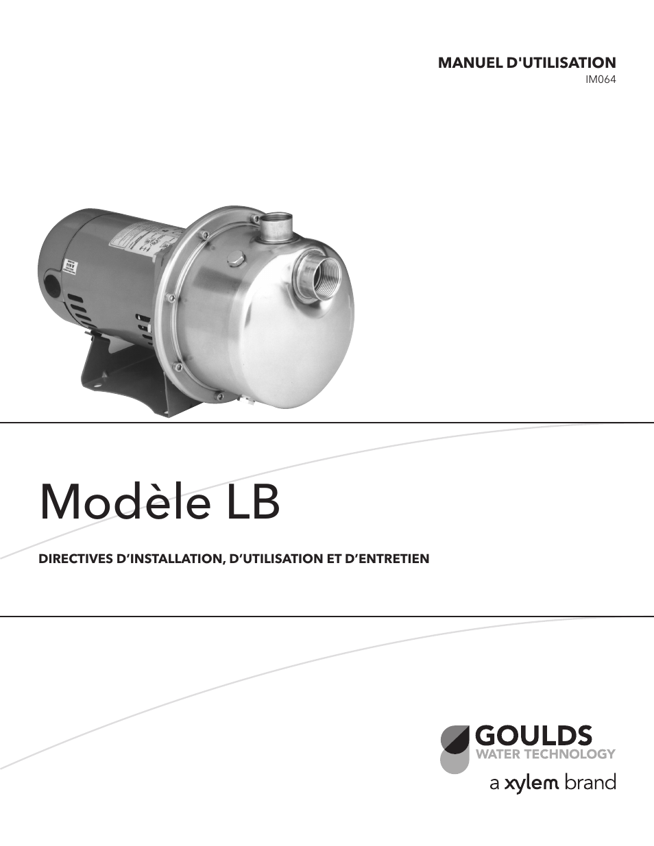 Modèle lb | Xylem IM064 R05 Model LB User Manual | Page 15 / 24