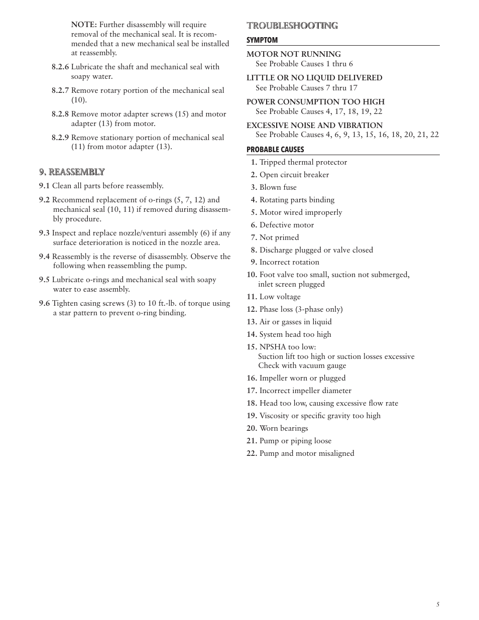 Xylem IM064 R05 Model LB User Manual | Page 5 / 24