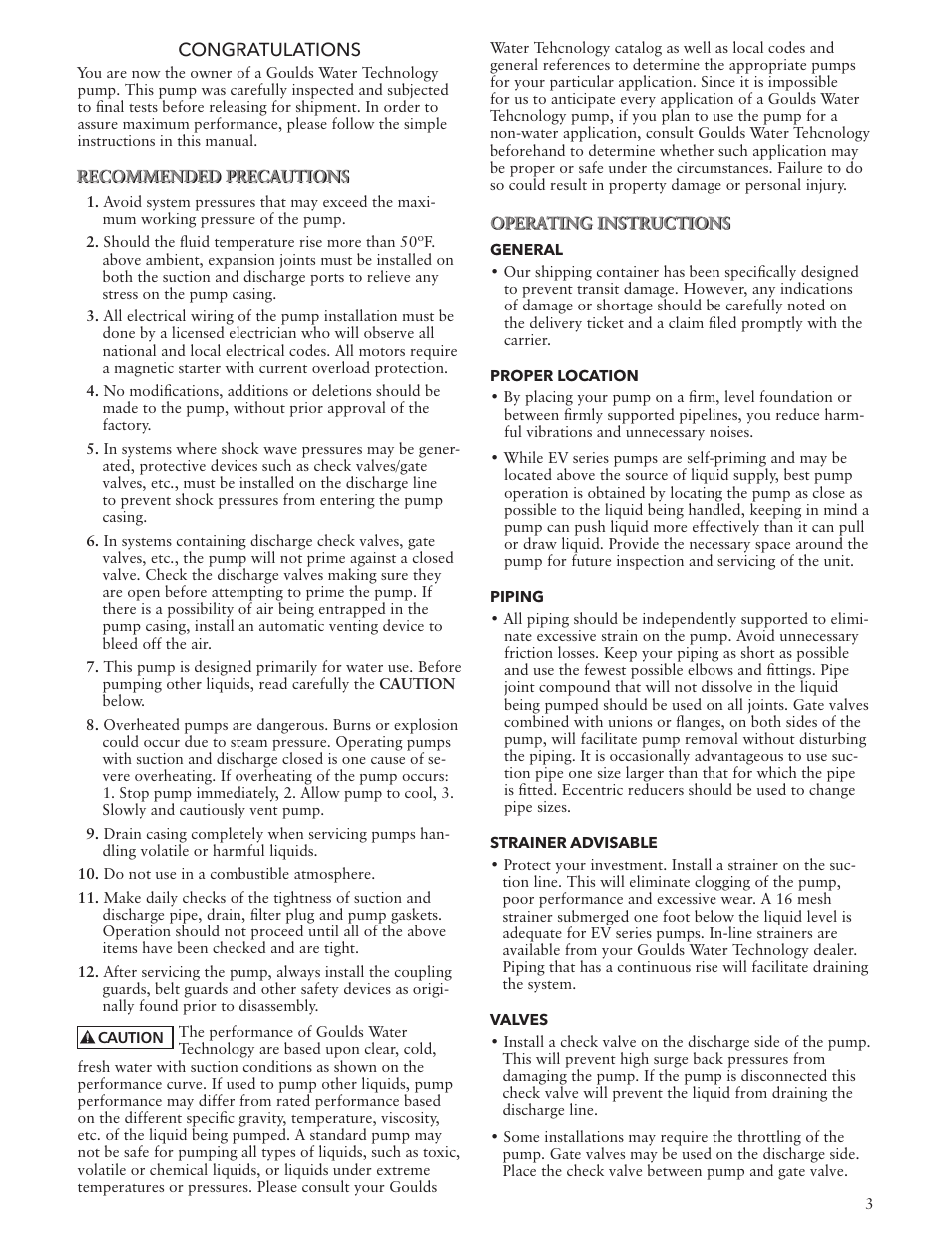Xylem IM078 Marlow Series 20EVP User Manual | Page 3 / 24